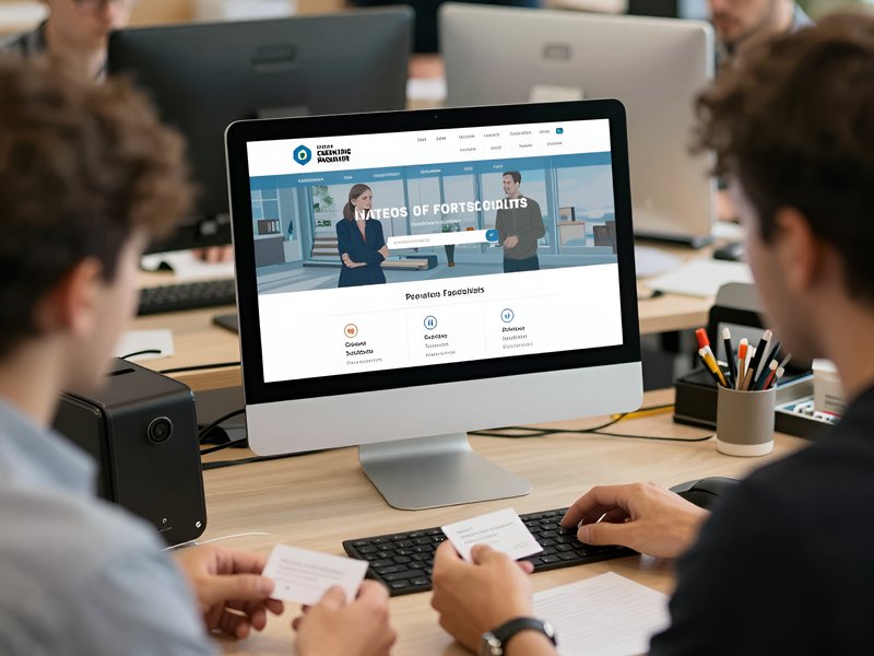 Процесс разработки сайта-визитки для мастера в студии Skywe с акцентом на деталях интерфейса